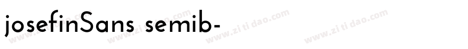 josefinSans semib字体转换